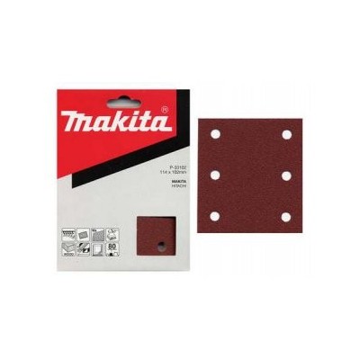 Makita brusný papír 102x114mm 6 děr K120 10ks oldP-01513