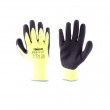 Zimní povrstvené rukavice ROXY winter černo-žluté